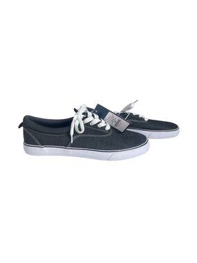 Universal Thread Canvas Sneakers Shoes Size 9W Black New‎ Lace-Up